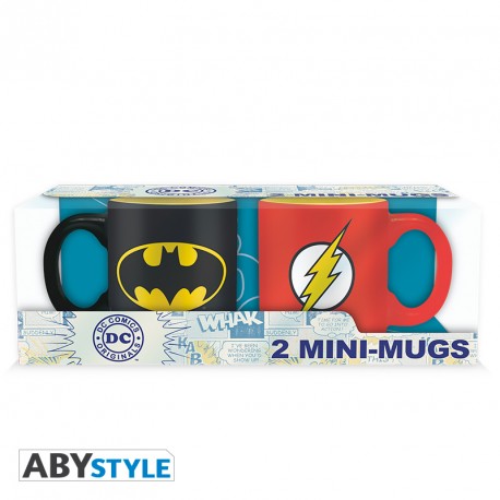 DC COMICS - Set 2 tazas de espresso 110 ml - Batman & Flash